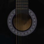 vidaXL Guitare classique avec sac pour débutants Noir 3/4 36"