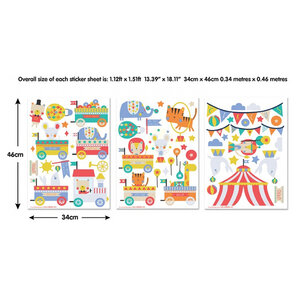 44968 Stickers Muraux theme Cirque