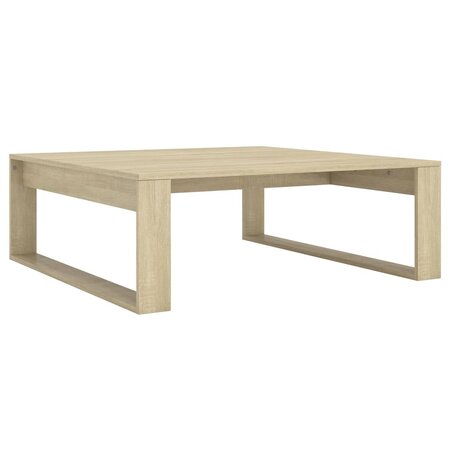 vidaXL Table basse Chêne sonoma 100x100x35 cm Aggloméré