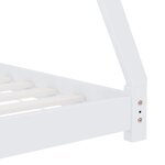 vidaXL Cadre de lit d'enfant Blanc Bois de pin massif 70x140 cm