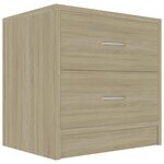 vidaXL Table de chevet Chêne sonoma 40 x 30 x 40 cm Aggloméré