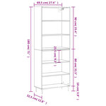vidaXL Buffet chêne sonoma 69 5x32 5x180 cm bois d'ingénierie