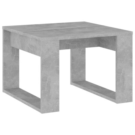 vidaXL Table d'appoint Gris béton 50x50x35 cm Aggloméré