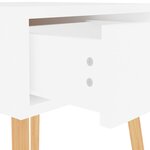 vidaXL Tables de chevet 2 Pièces Blanc brillant 40x40x56 cm Aggloméré