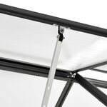 vidaXL Serre Anthracite Aluminium 6 5 m³