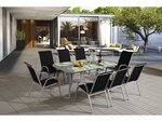 Salon de jardin "Cordoba XL 180" - Phoenix - Noir