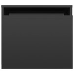 vidaXL Ensemble de tables basses Noir brillant 100x48x40 cm Aggloméré