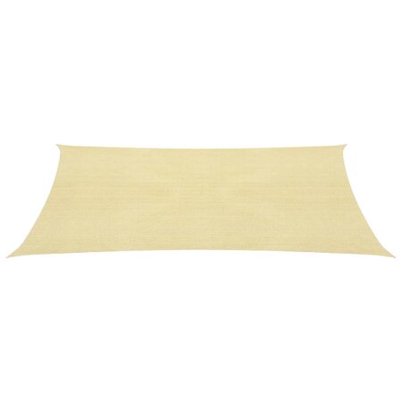 vidaXL Voile de parasol PEHD Carré 2 x 2 m Beige