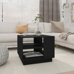vidaXL Table basse Noir 55x55x43 cm Aggloméré