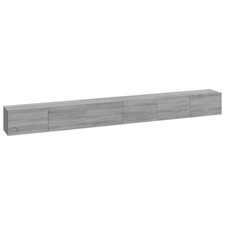 vidaXL Ensemble de meubles TV 3 Pièces Sonoma gris Bois d'ingénierie