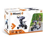 MONDO Tricycle évolutif convertible et pliable avec siege rotatif - On & Go Moovi Explore - Bleu - 12 mois et plus