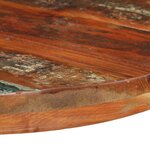 vidaXL Table de bistro Ronde Ø60x75 cm Bois de récupération massif