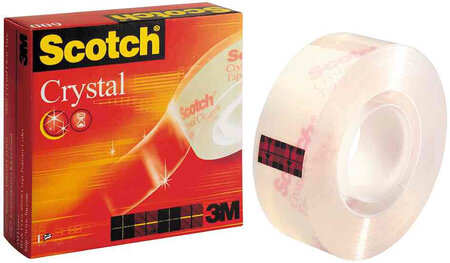 Ruban adhésif Crystal Clear 600, 19 mm x 66 m SCOTCH