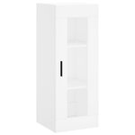 vidaXL Buffet haut Blanc 34 5x34x180 cm Bois d'ingénierie