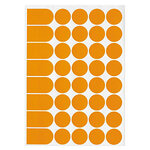 2940 Étiquettes Orange Ø 8