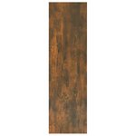 vidaXL Bibliothèque/Séparateur de pièce Chêne fumé 100x30x103 cm