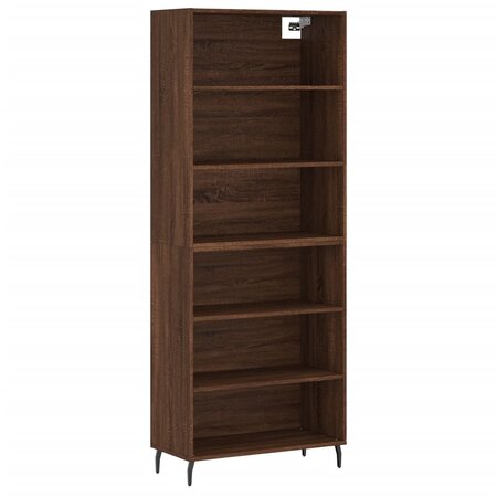 vidaXL Buffet chêne marron 69 5x32 5x180 cm bois d'ingénierie