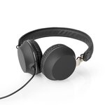 Casque Filaire en Tissu | Conception supra-auriculaire | Câble audio de 1,2 m | Anthracite/Noir