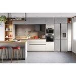 Hoover hsc818fxwd - réfrigérateur multi-portes - 432l - total no frost - h 183 cm x l 83 cm - 41 db(a) - simili inox