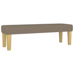 vidaXL Lit à sommier tapissier avec matelas Taupe 140x190 cm Tissu