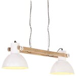 vidaXL Lampe suspendue industrielle 25 W Blanc 109 cm E27