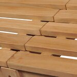 vidaXL Banc de jardin 228 cm Bois de teck solide
