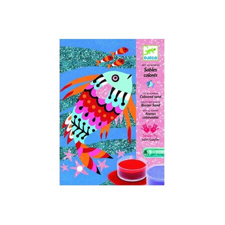 Sables colorés arc en ciel de poissons