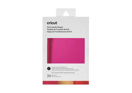 Cricut : 24 feuilles transfert de foil Ruby