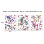 45989 Stickers Muraux Licornes Magiques