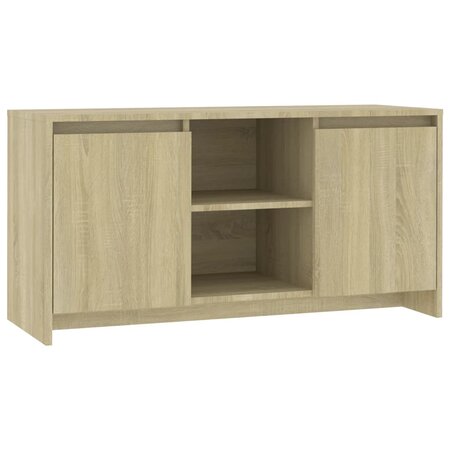 vidaXL Meuble TV Chêne sonoma 102x37 5x52 5 cm Aggloméré