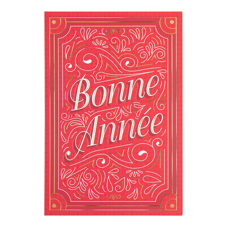 Carte De Vœux Noël Chic Cadre Bonne Année - Draeger paris
