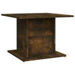 vidaXL Table basse Chêne fumé 55 5x55 5x40 cm Aggloméré
