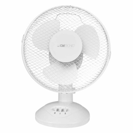 Clatronic ventilateur de bureau vl 3601 23 cm 30 w blanc