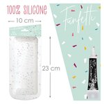 Moule à cake en silicone rectangulaire 27 cm + Stylo de glaçage noir