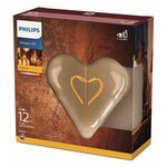 Ampoule led coeur philips 2000k - non dimmuable - e27 - 12w - gold
