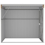 vidaXL Abri de jardin mural Marron 118x194x178 cm Acier galvanisé