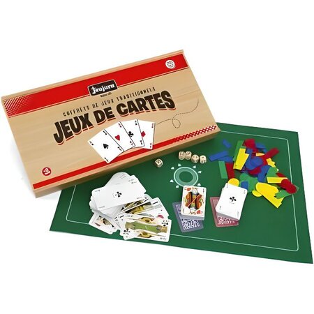 JEUJURA Coffret De Jeux De Cartes - Coffret En Bois