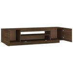 vidaXL Meuble TV avec lumières LED Chêne marron 160x35x40 cm