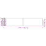 vidaXL Auvent latéral rétractable Anthracite 220x1000 cm