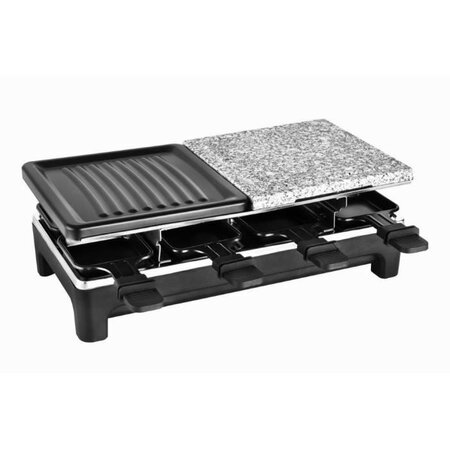 KALORIK TKG RAC 1016 Raclette pour 8 personnes Température variable 1500W Plaque de cuisson 1/2 pierre et 1/2 grille