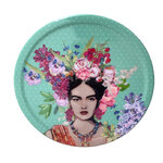Boite verte contenant 6 sous-verres frida khalo