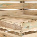 vidaXL Salon de jardin 7 Pièces Bois de pin imprégné de vert