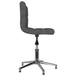 vidaXL Chaises pivotantes à manger lot de 2 gris foncé tissu