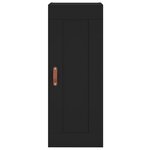 vidaXL Buffet haut Noir 34 5x34x180 cm Bois d'ingénierie