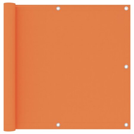 vidaXL Écran de balcon Orange 90x400 cm Tissu Oxford