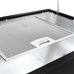 Vidaxl hotte suspendue à lcd tactile 55 cm acier enduit de poudre