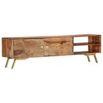 vidaXL Meuble TV 140x30x40 cm Bois solide