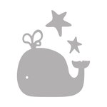 Kit Gabar. découpe "deep edge" ): Whale  1 5x1 5cm - 6 5x5 7cm  3 pces