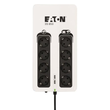 Eaton 3s850d alimentation d'énergie non interruptible veille 0 85 kva 510 w 8 sortie(s) ca