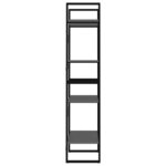 vidaXL Bibliothèque à 4 niveaux Gris 60x30x140 cm Aggloméré
